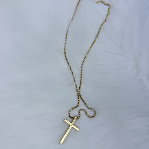 New Stainless Steel Cross Pendant Chain Necklace for Man and Woman/23 inch - Picture 4 of 12